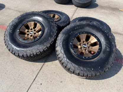17" Ford F-150 Raptor OEM BEADLOCK 10114 BRONZE rims wheels tires BFG 37" NEW