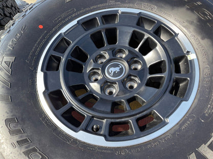 17" Ford Bronco HERITAGE SASQUATCH wheels rims Black NEW 2024