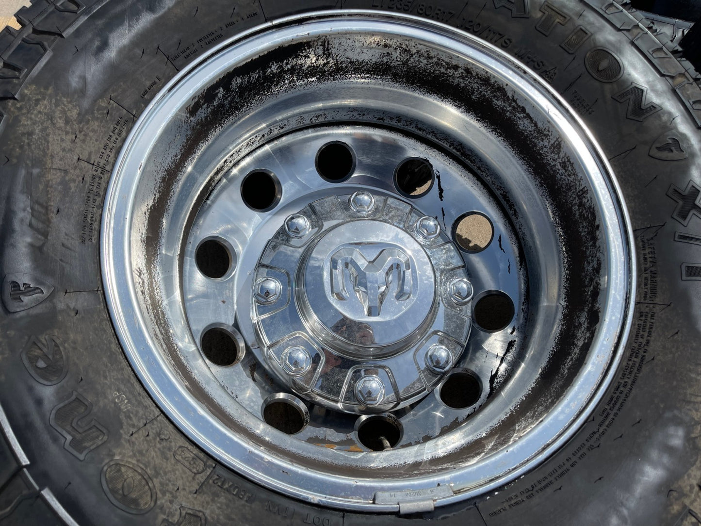 17" Dodge Ram 3500 Dually Laramie 8x200 wheels rims 2701 2702 OEM FIRESTONE