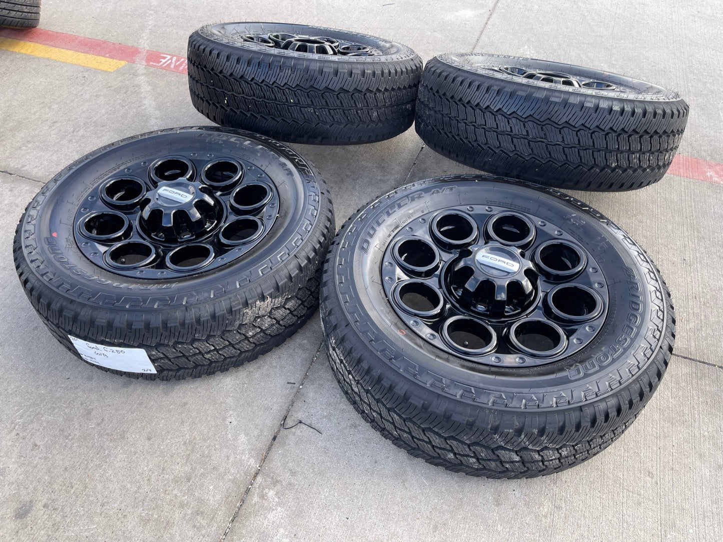20" Ford F-250 F-350 OEM black Lariat 10299 10484 wheels rims 2024 2025 2026 NEW
