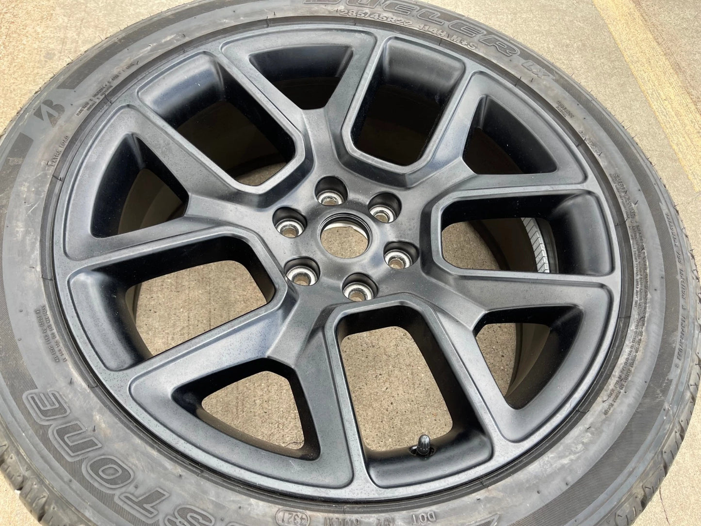 22" Dodge Ram 1500 OEM LIMITED Laramie wheel rim black 2725 2684 BRIDGESTONE