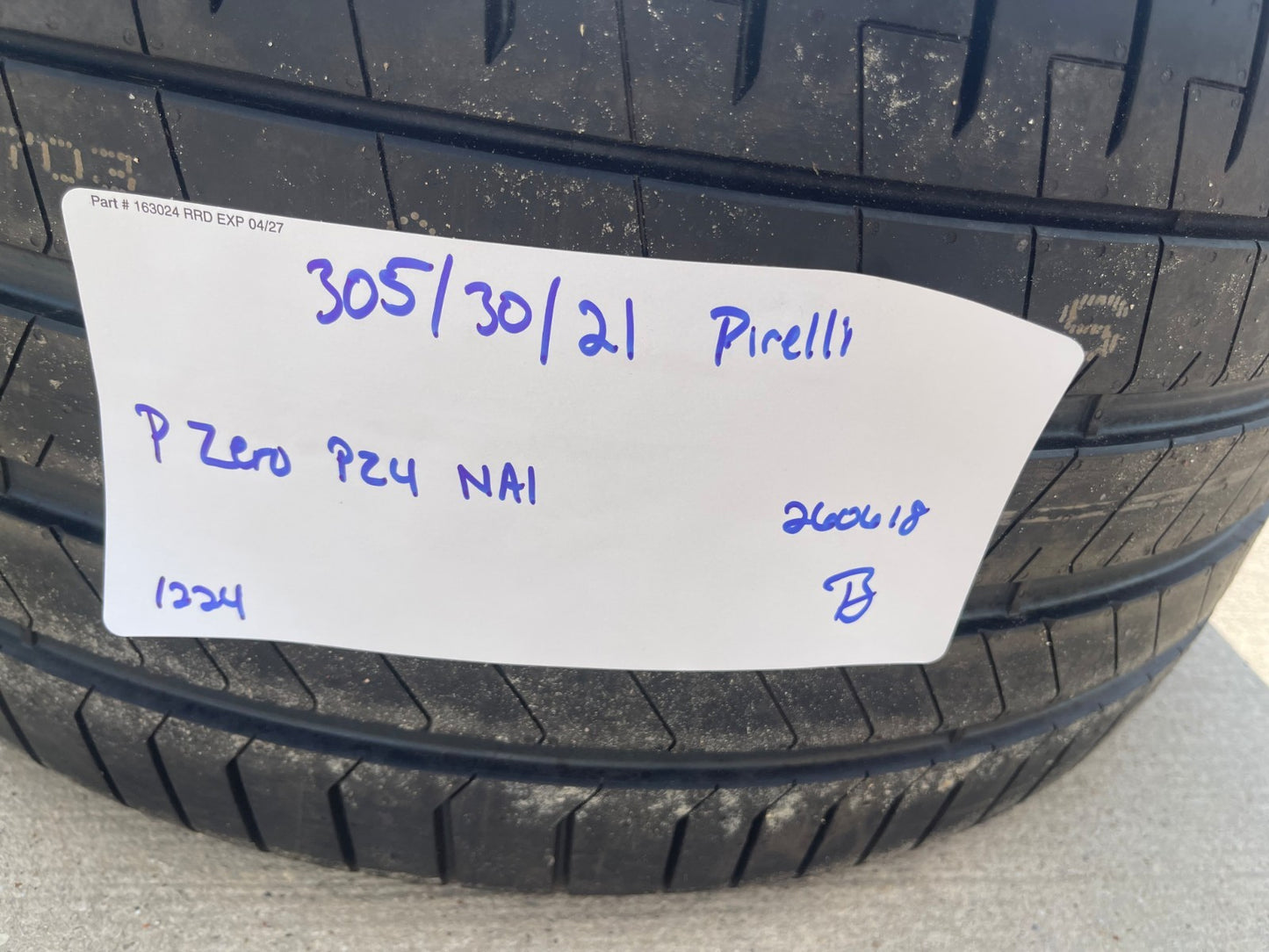 (1) 305/30/21 Pirelli P Zero tire 110Y M+S 305/30r21 NA1 NEW TAKE OFF!
