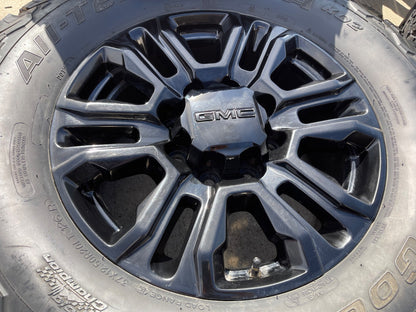 20" GMC Sierra Chevy 2500 OEM 5957 BLACK DIAMOND wheels rims tires BFG 37"