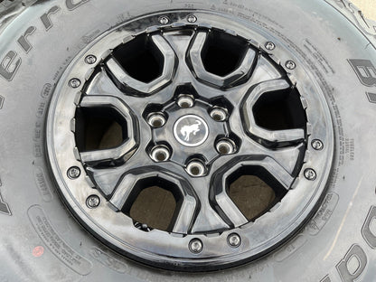 17" Ford Bronco SASQUATCH wheels rims BEADLOCK 10388 Ranger BFG KO2 A/T 37" SET