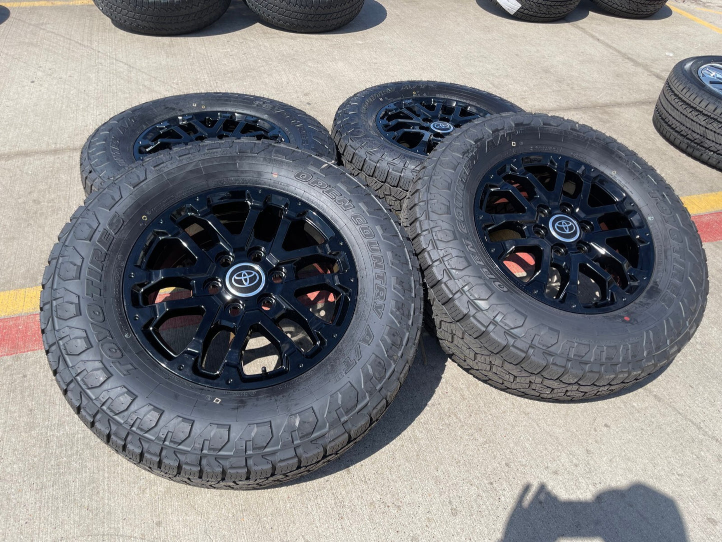 18" Toyota Tundra TRD OEM black wheels rims 75273 Sequoia 2024 2025 TOYO AT3 NEW