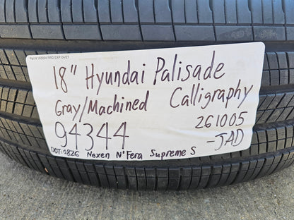 18" Hyundai Palisade Calligraphy OEM 94344 wheels rims tires 2025 2026 2027 SET