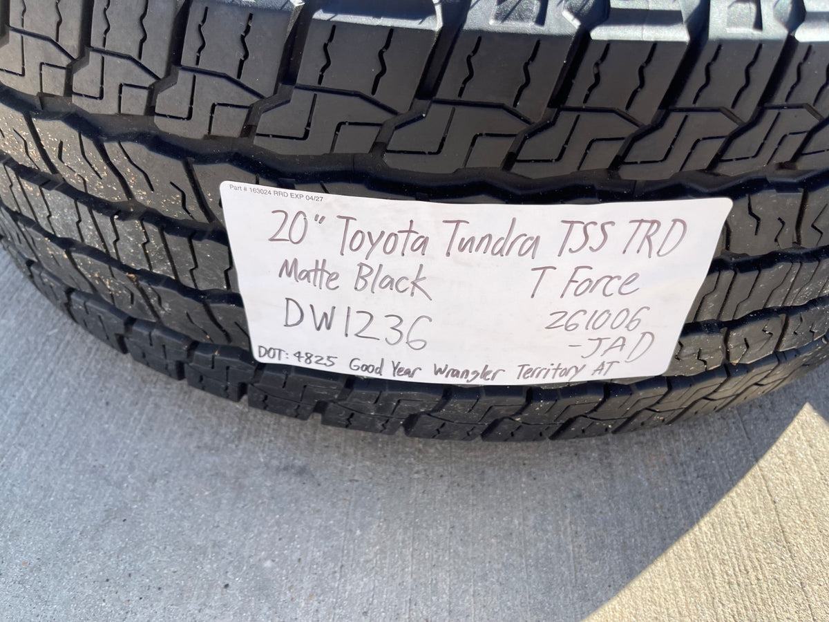 20" Toyota Tundra PLATINUM OEM 75159 SET wheels rims 5x150 tires GOODYEAR AT SET