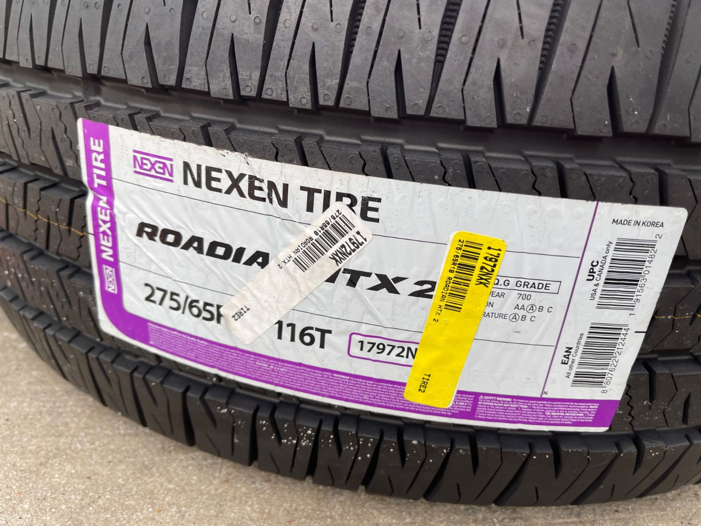 (1) 275/65/18 Nexen Roadian HTX2 tire 275/65r18 116T NEW