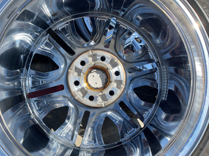 20" Ford F-150 LARIAT OEM 10619 rims wheels CHROME Expedition SET PIRELLI AT