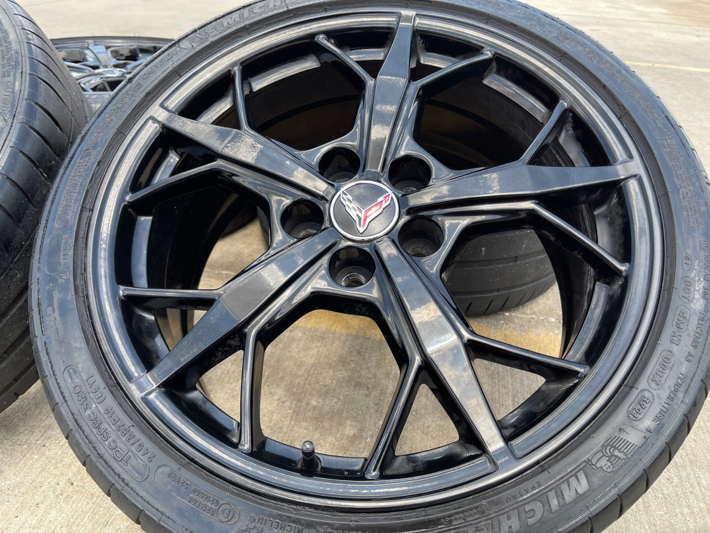 19" + 20" Chevy Corvette Z06 C8 OEM 14011 14012 wheels rims 2021 2023 2024 2025