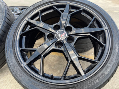 19" + 20" Chevy Corvette Z06 C8 OEM 14011 14012 wheels rims 2021 2023 2024 2025