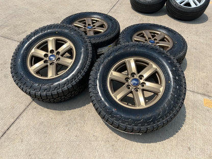 17" Ford F-150 OEM BRONZE Tremor rims wheels tires 10339 FALKEN A/T3 NEW