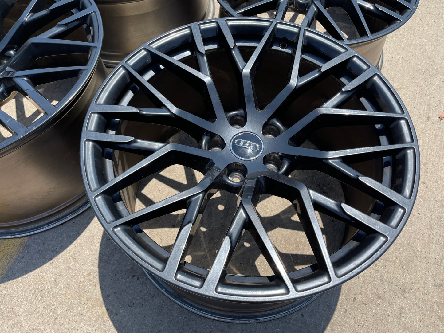 20" Audi R8 V10 OEM black wheels rims RS5 RS6 RS7 S5 A6 S5 S6 S7 59007 59008 NEW