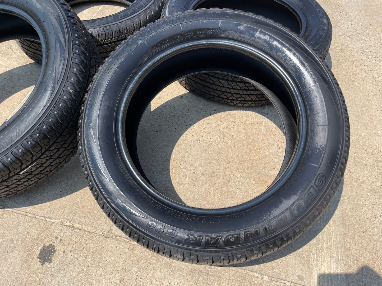 (4) 245/60/20 Yokohama Geolander G96 tires 245/60R20 Toyota 4Runner
