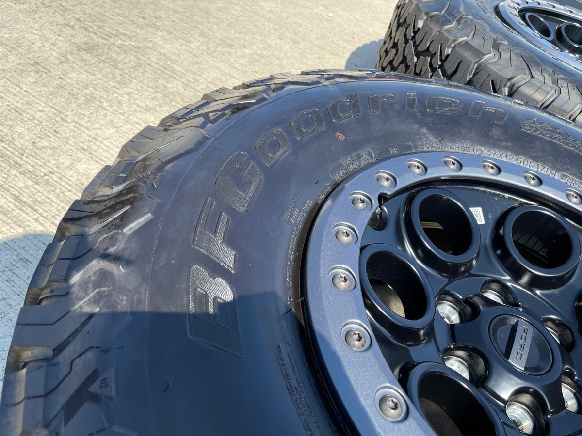 17" Ford F-150 Raptor OEM BEADLOCK 10612 rims wheels BFG KO2 37" SET NEW