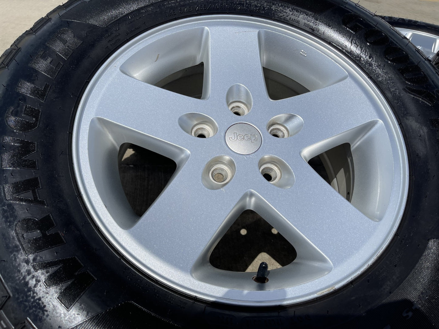 17" Jeep Gladiator OEM wheels rims 9074 Wrangler GOODYEAR TERRITORY A/T NEW