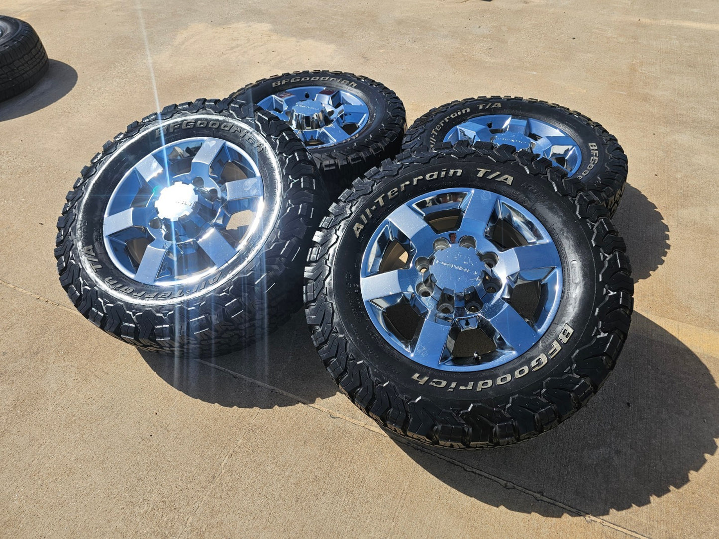 18" GMC Sierra AT4X Chevy Silverado 2500 3500 OEM wheels rims SET RIM# 5702 BFG