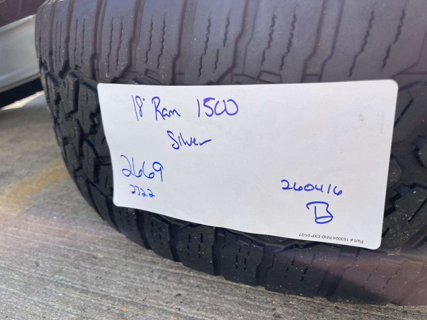 18" Ram 1500 OEM 2669 wheels rims 2021 2022 2023 2024 2025 2026 FALKEN