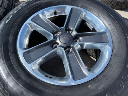 18" Jeep Wrangler Sahara OEM wheel rim 9221 spare 2021 2022 2023 2024 2025 NEW