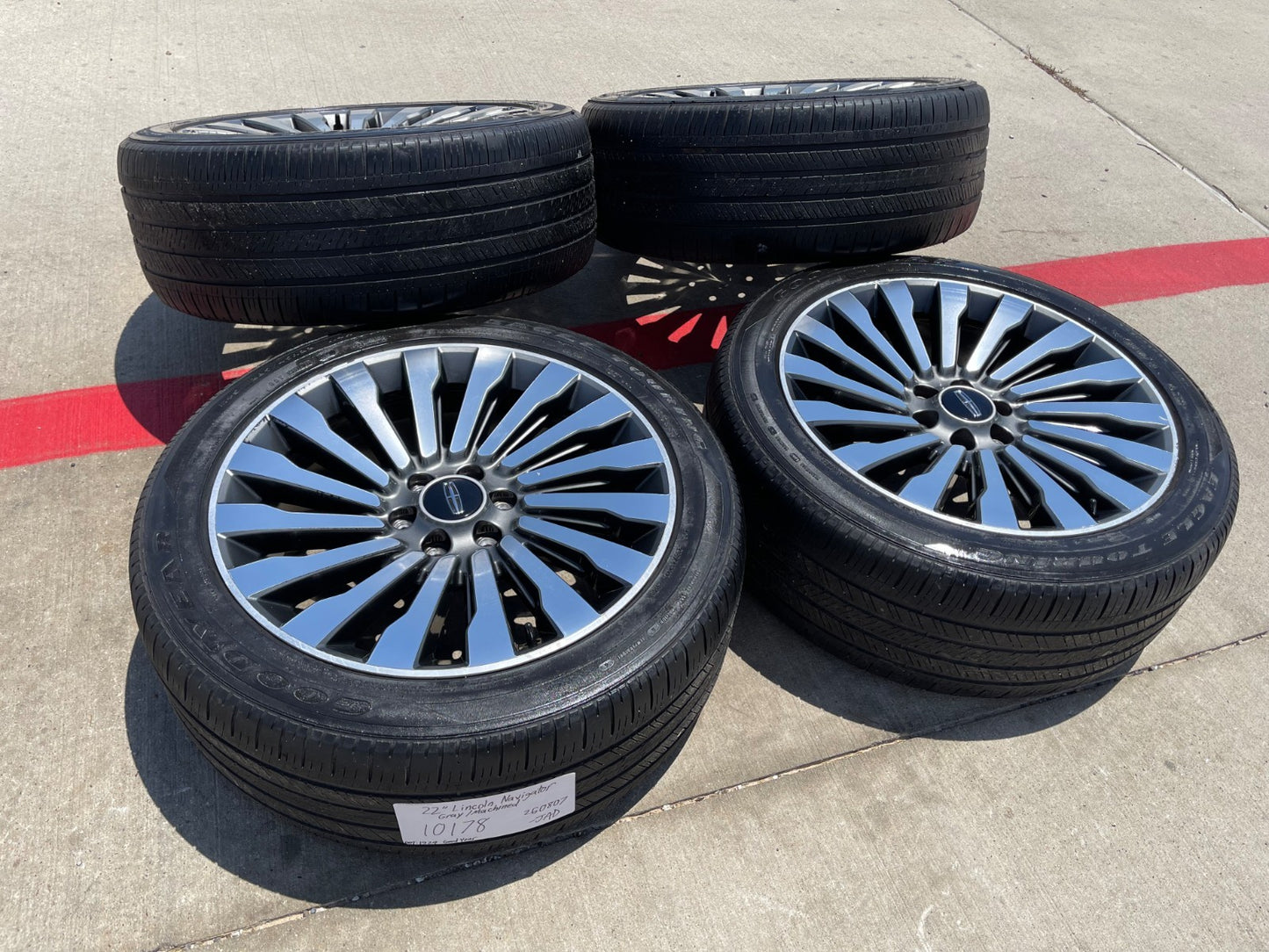 22" Lincoln Navigator OEM 10178 rims wheels BLACK LABEL SET DISCOUNTED