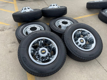 17" Chevy Silverado GMC Sierra 3500 Dually simulator rims wheels OEM 8094 tires