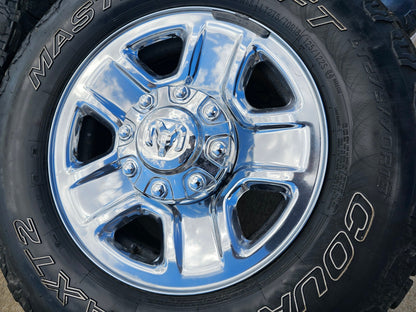 18" Dodge Ram 2500 3500 STEEL chrome OEM 2473 wheels rims tires MASTERCRAFT ATX2