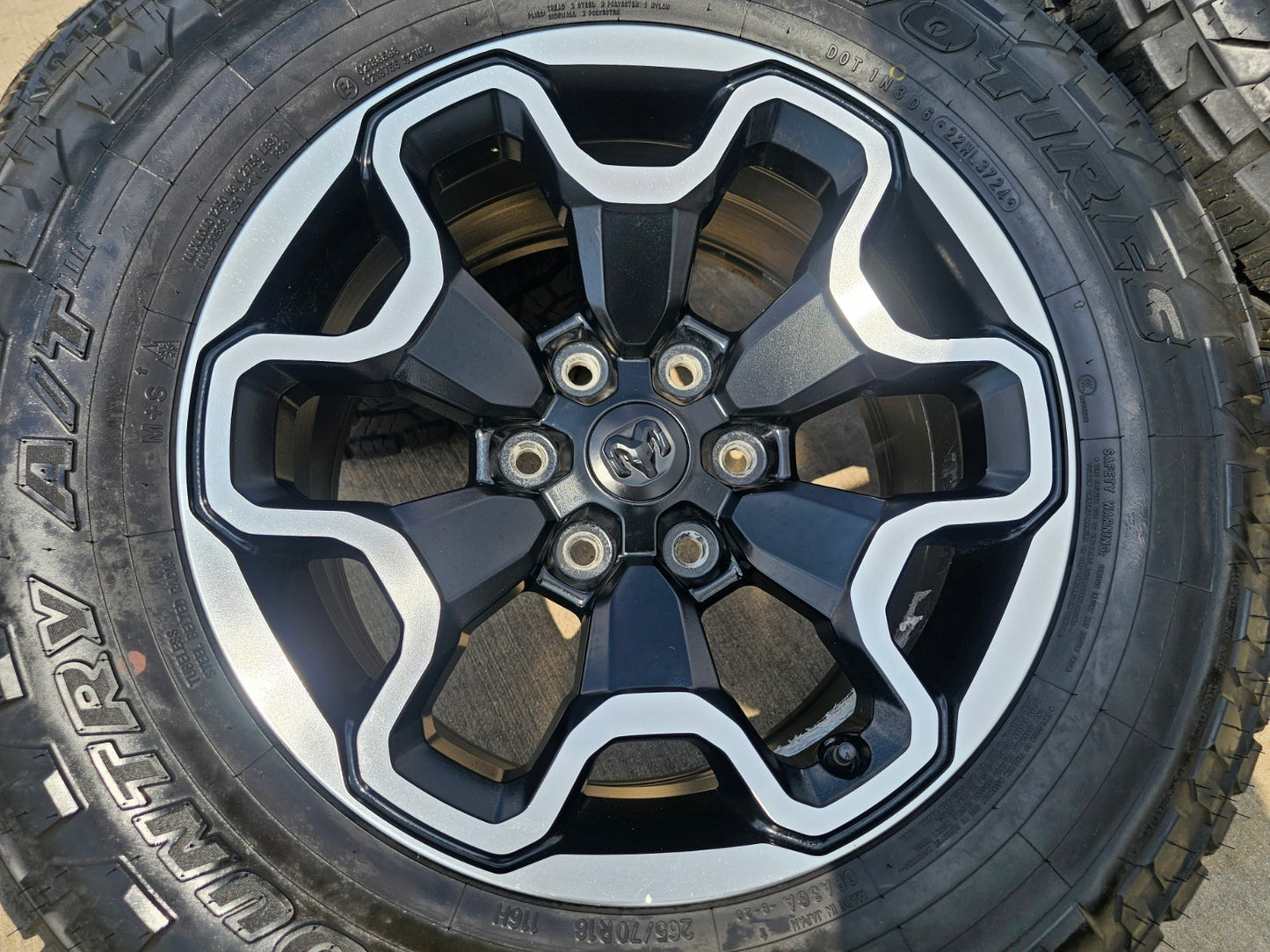 18" Dodge Ram 1500 TRX Black OEM 66002 wheels rims tires TOYO