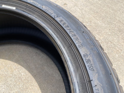 (4) 225/45/19 Bridgestone Potenza S001 RFT tires 225/45R19 92W BRAND NEW!