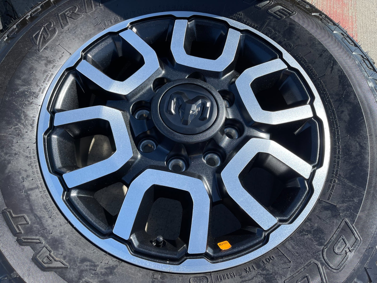 18" Ram 2500 3500 LARAMIE OEM wheels rims 2694 tires BRIDGESTONE A/T NEW 2026