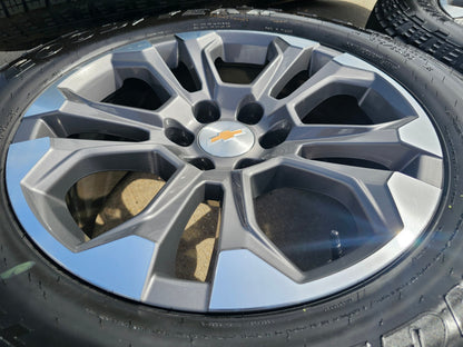 20" Chevy Tahoe Silverado OEM 14090 95417 wheels rims tires SET GOODYEAR A/T NEW