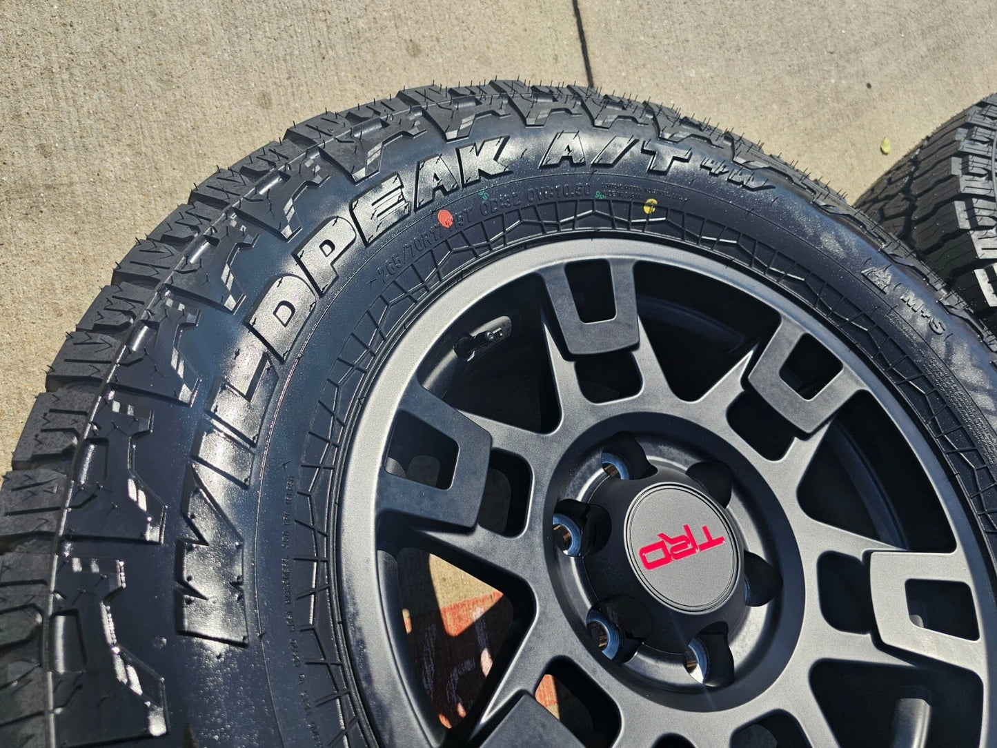 17" Toyota Tacoma 4Runner OEM wheels rims black 75167 TRD FJ A/T4 tires NEW