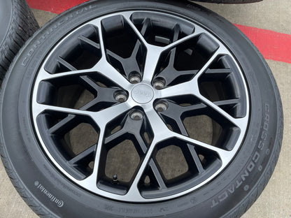 21" Jeep Grand Cherokee L OEM wheels rims 9291 Durango tires SET CONTINENTAL NEW