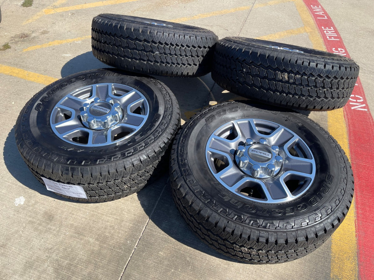 18" Ford F-250 F-350 Lariat FX-4 OEM wheels 10480 10298 BRIDGESTONE A/T SET NICE