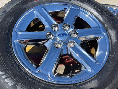 18" Ford F-150 Lariat OEM 10613 95922 CHROME rims wheels Expedition MICHELIN NEW