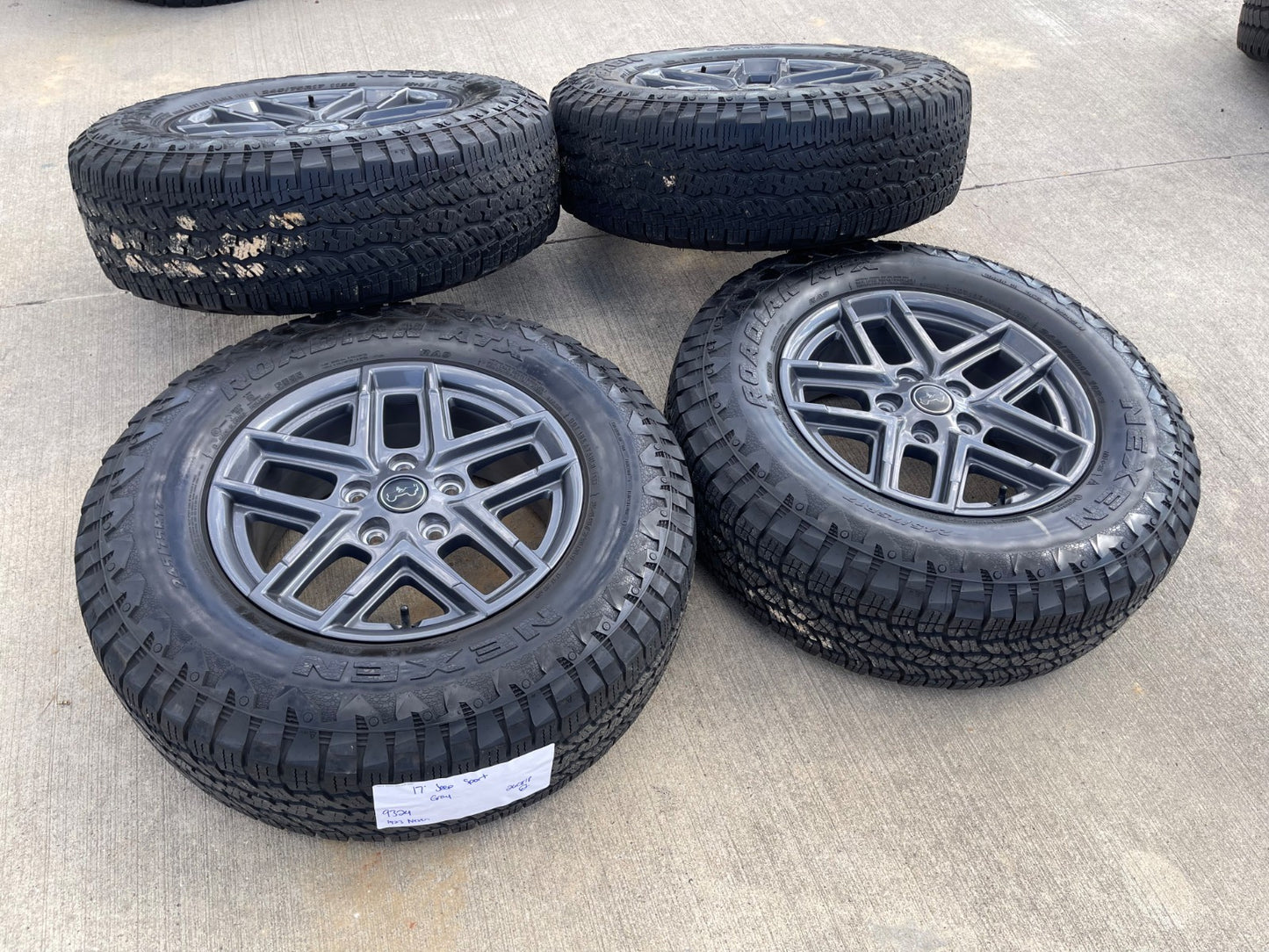 17" Jeep Wrangler Rubicon OEM wheels rims 9324 Gladiator SET