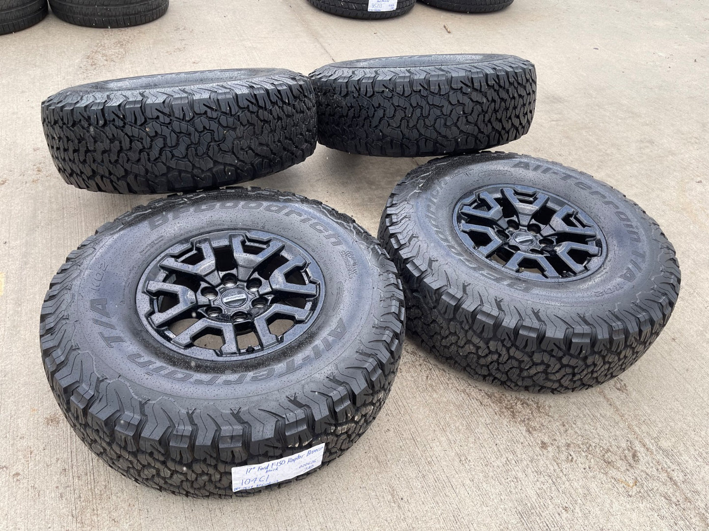 17" Ford F-150 Raptor Bronco OEM 10461 rims wheels 2025 2026 BFG KO2 A/T NEW 37"