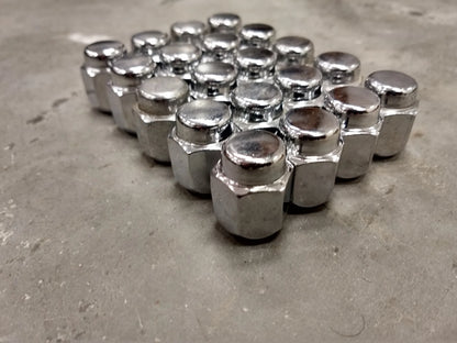 (20) OEM Toyota Tundra lug nuts polished 14x1.5 steel LX570 Sequoia Land Cruiser