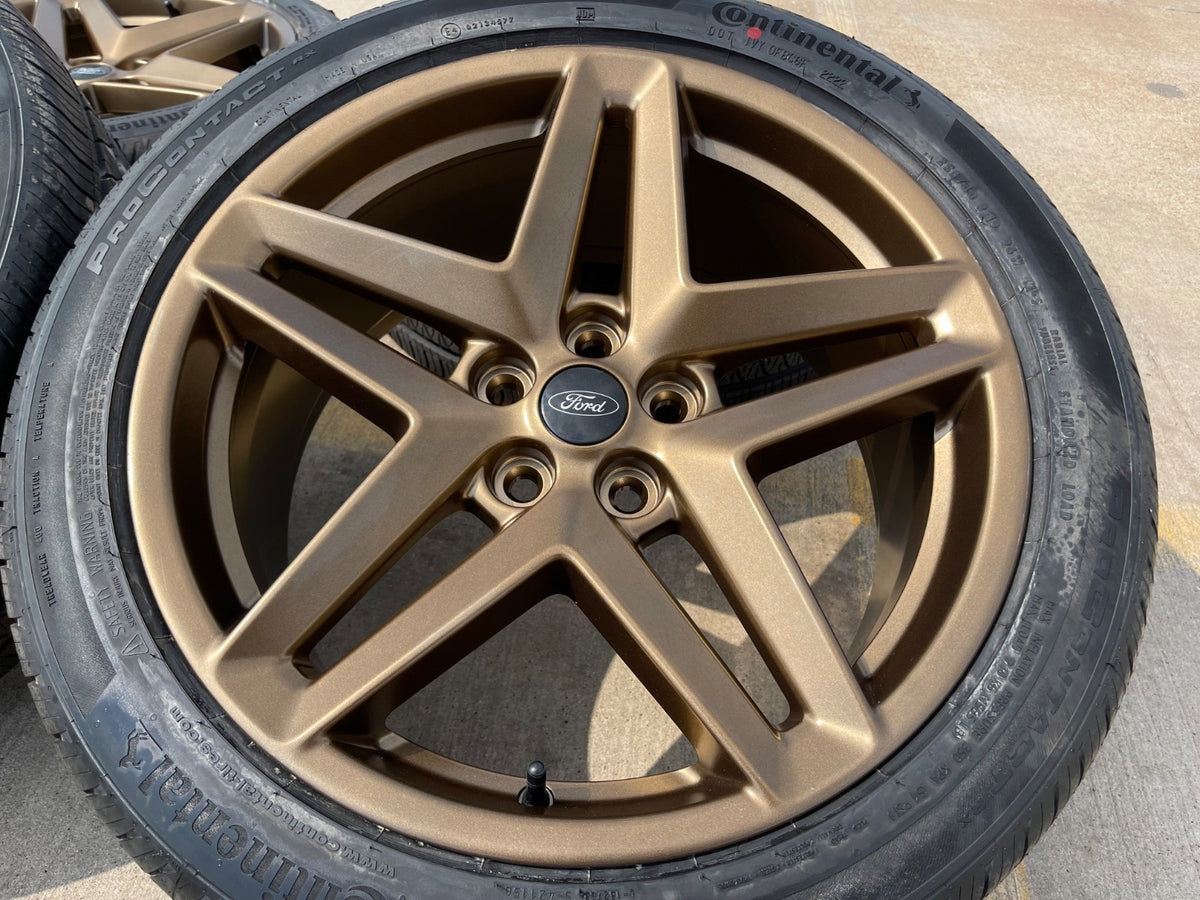19" Ford Mustang Stealth GT OEM 10595 wheels rims 2023 2024 2025 2026 BRONZE SET