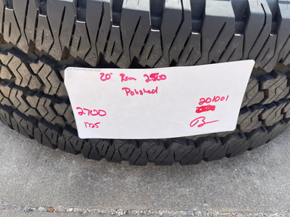 20" Dodge Ram 2500 3500 LARAMIE OEM 2700 wheels rims tires 2024 2025 2026