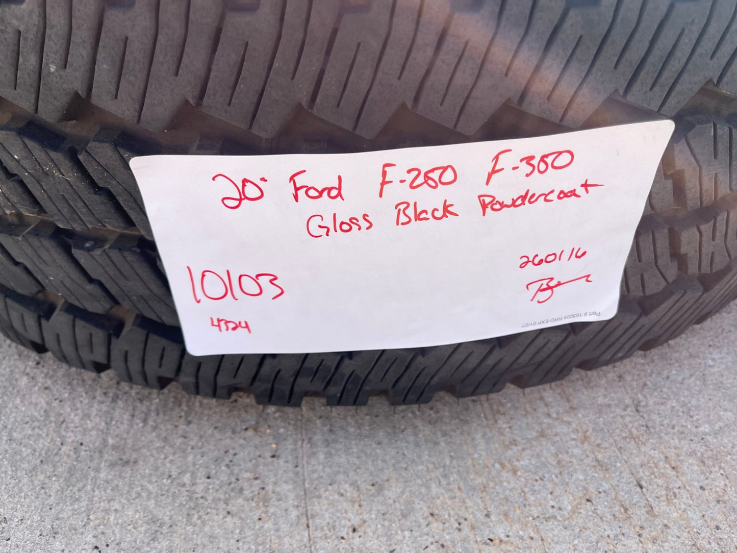 20" Ford F-250 F-350 Platinum OEM rims wheels 10103 tires BRIDGESTONE A/T NEW