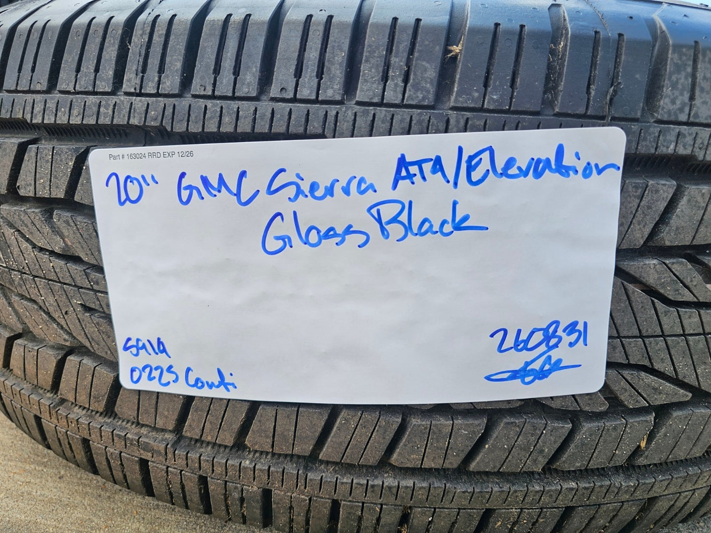 20" GMC Sierra Yukon AT4X Silverado OEM 5914 wheels rims SET CONTINENTAL