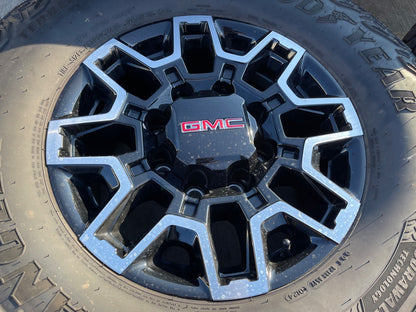18" GMC Sierra AT4X Chevy Trail Boss 2500 OEM 14136 wheels rims GOODYEAR 35"