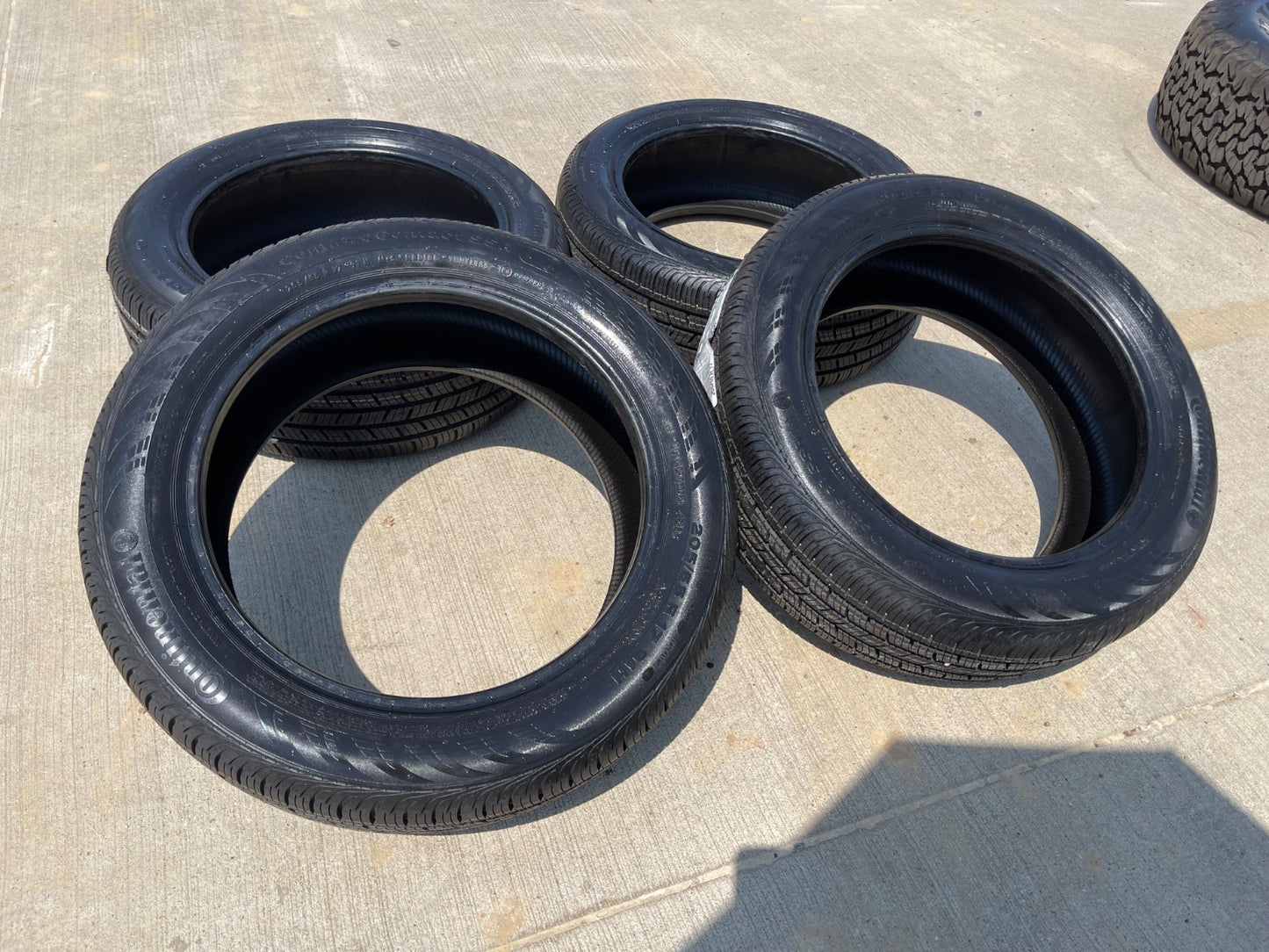 (4) 205/55/17 Continental Contipro Contact SSR 91H M+S 205/55R17 tires NEW
