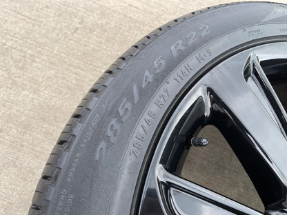 22" Lincoln Navigator OEM rims wheels Black Label 95384 10496 tires PIRELLI NEW