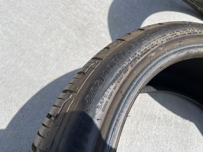 (4) 225/40/19 Bridgestone Turanza LS100A RFT tires 225/40R19 93H