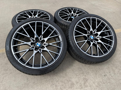 19" BMW M2 640i 650i OEM 86445 86448 F87 wheels rims 5x120 tires MICHELIN