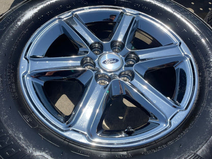 18" Ford F-150 Expedition OEM chrome rims wheels tires MICEHLIN 2024 2025 NEW