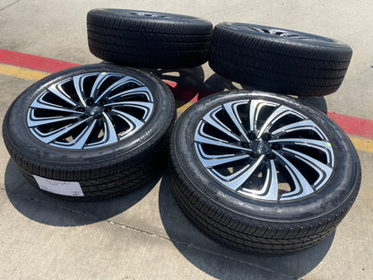 22" Lincoln Navigator OEM 10666 rims wheels BLACK LABEL BRIDGESTONE SET