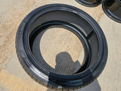 (1) 265/35/21 Pirelli P Zero tire Elect LM1 NEW take off!