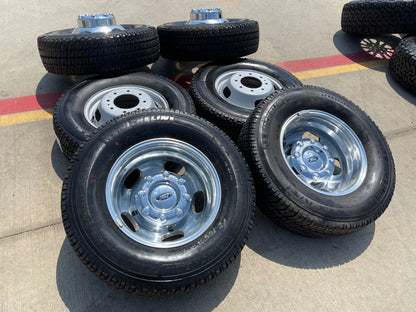 17" Ford F-350 Dually OEM 10477 10478 rims wheels SET tires MICHELIN A/T2 NEW